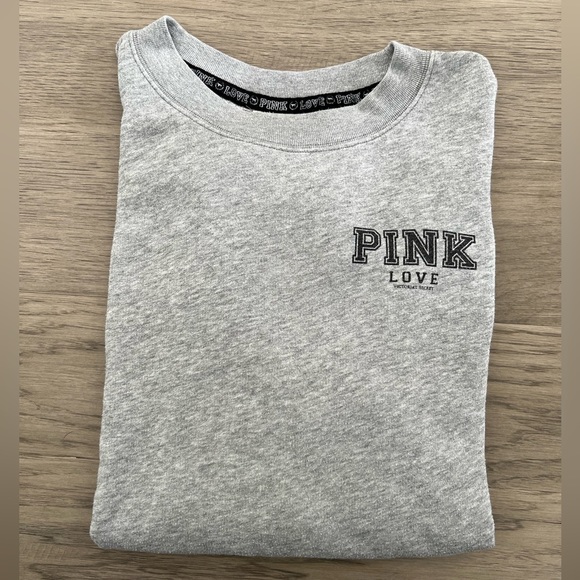 Victoria’s Secret Pink grey crewneck sweatshirt - Picture 2 of 3